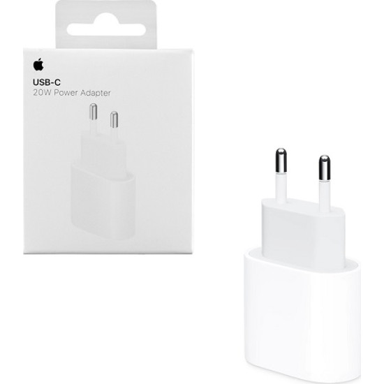 Apple Φορτιστής Χωρίς Καλώδιο με Θύρα USB-C 20W Power Adapter (MUVV3ZM/A) White EU