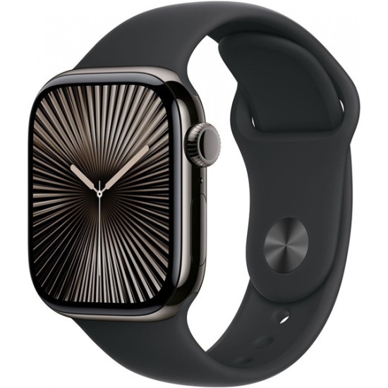 APPLE WATCH SERIES 10 42MM SLATE TITANIUM BLACK SPORT BAND M/L + CELLULAR EU