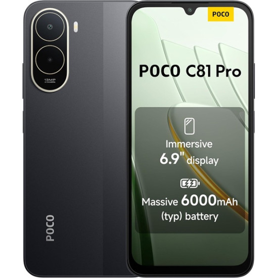 POCO C81 PRO 256GB ROM/4GB RAM BLACK EU