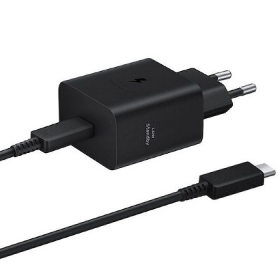SAMSUNG POWER ADAPTER 45W LOW STANDBY USB-C CABLE (5A/1.8m) EP-T4511 BLACK EU