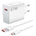 Xiaomi Φορτιστής με Θύρα USB-A και Καλώδιο USB-C 67W Power Delivery White (HyperCharge Combo BHR9465EU)