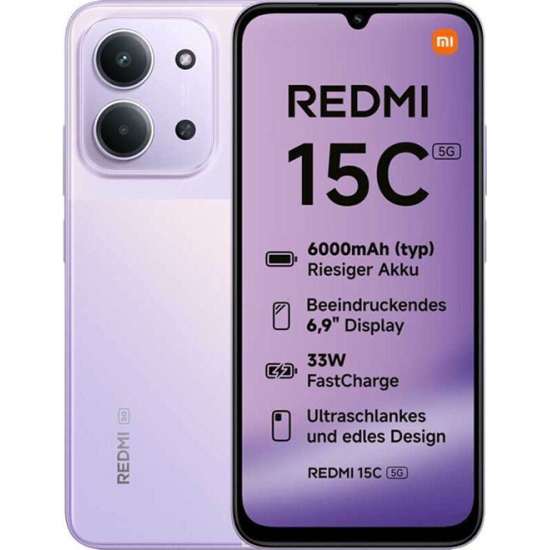 XIAOMI REDMI 15C 5G 256GB ROM/4GB RAM DUSK PURPLE EU